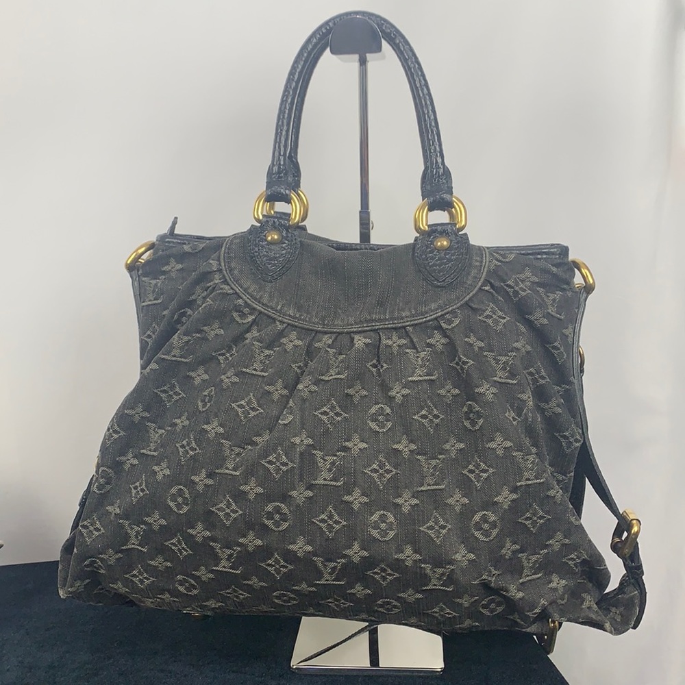 Louis Vuitton large denim neo cabby GM bag